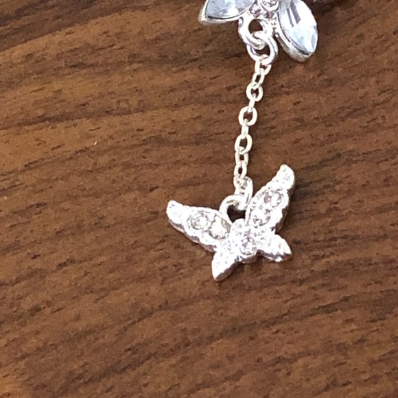 Double-Tier Butterfly Belly Button Ring - Picture 3 of 3